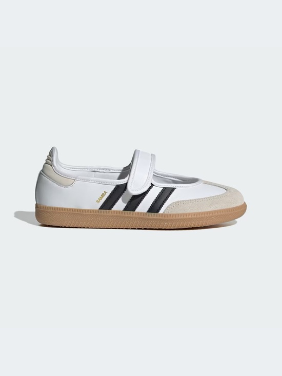 adidas Shoes - adidas Samba Mary-Jane Sneaker in White, Black & Gum